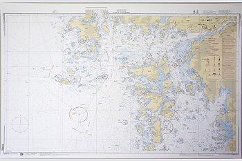 Vinga-Göteborg Sjökort 77x112 cm