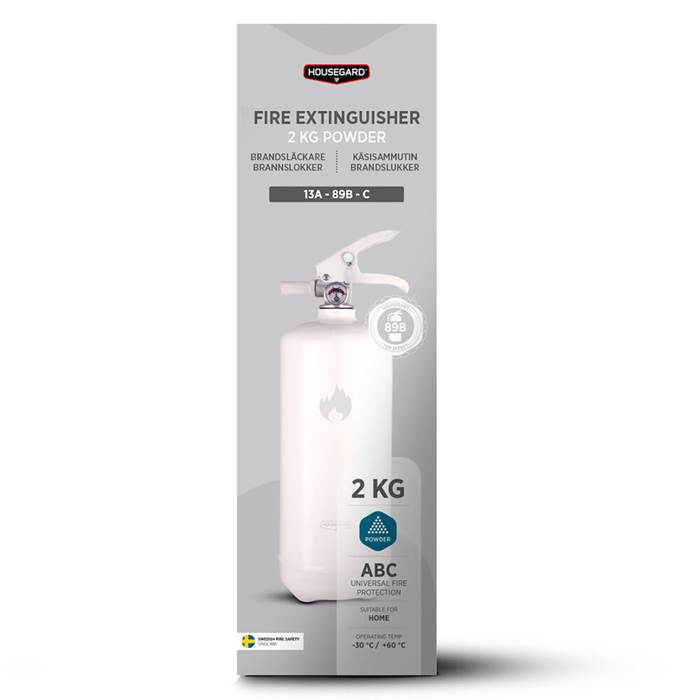 Pulversläckare 2KG Vit - 7