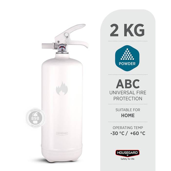 Pulversläckare 2KG Vit - 6