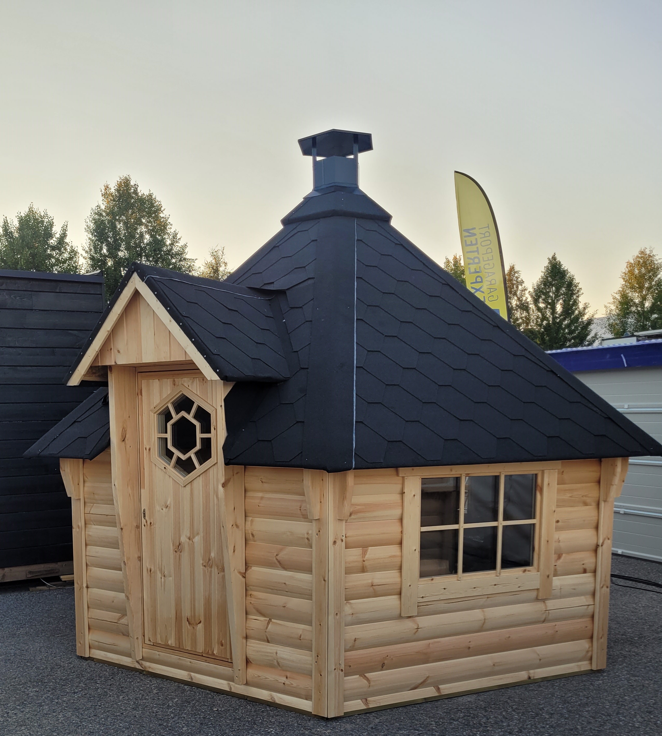 GRILLIKOTA M 9,2M² Puolipyöreästä hirrestä - 2
