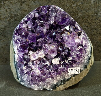 Ametist Kluster/Grotta, Polerad med platt bas, AA-kvalitet -  AMB81