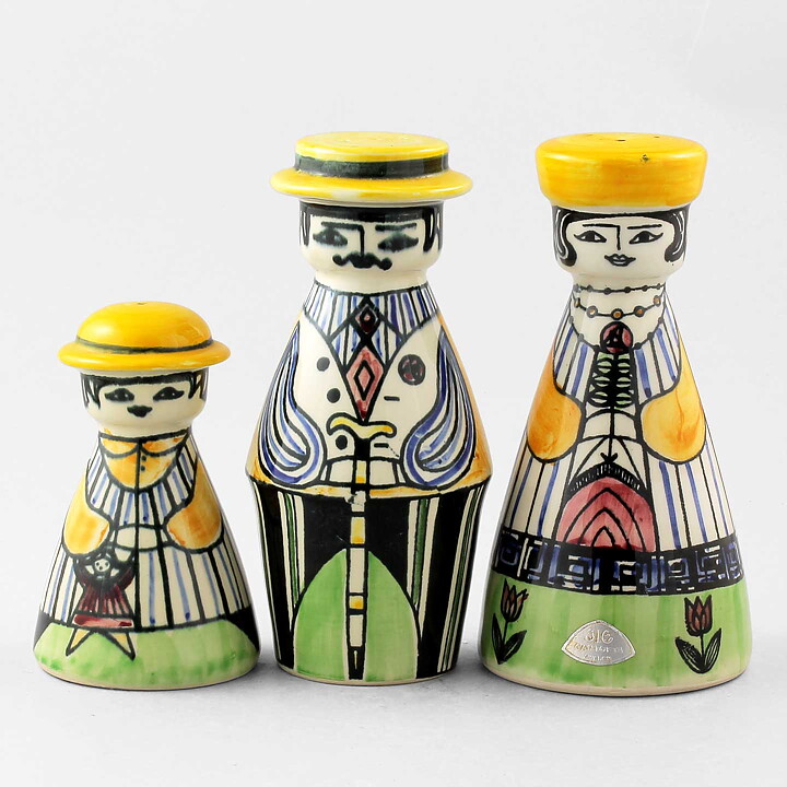 Anita Nylund (Familjen Pepparsson 1950s) Three Charming Shakers