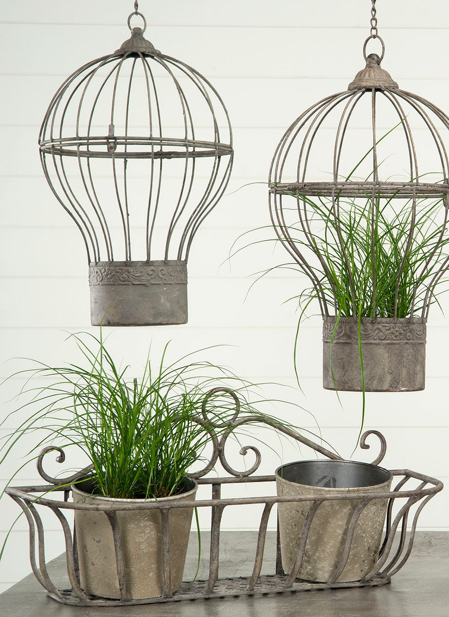Blomlådor - Väggkrukor - 3-pack - Grå - 2