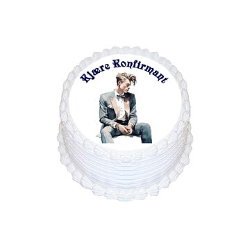 Kakebilde Konfirmasjon gutt 1 R