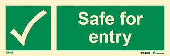 IMO sign "Safe for entry" - IMPA 33.4175