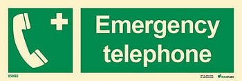 IMO sign "Emergency telephone" - IMPA 33.4178