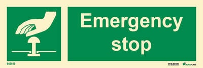 IMO sign "Emergency stop" - IMPA 33.4179