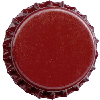 29 mm bottle caps, dark red, 100 pcs