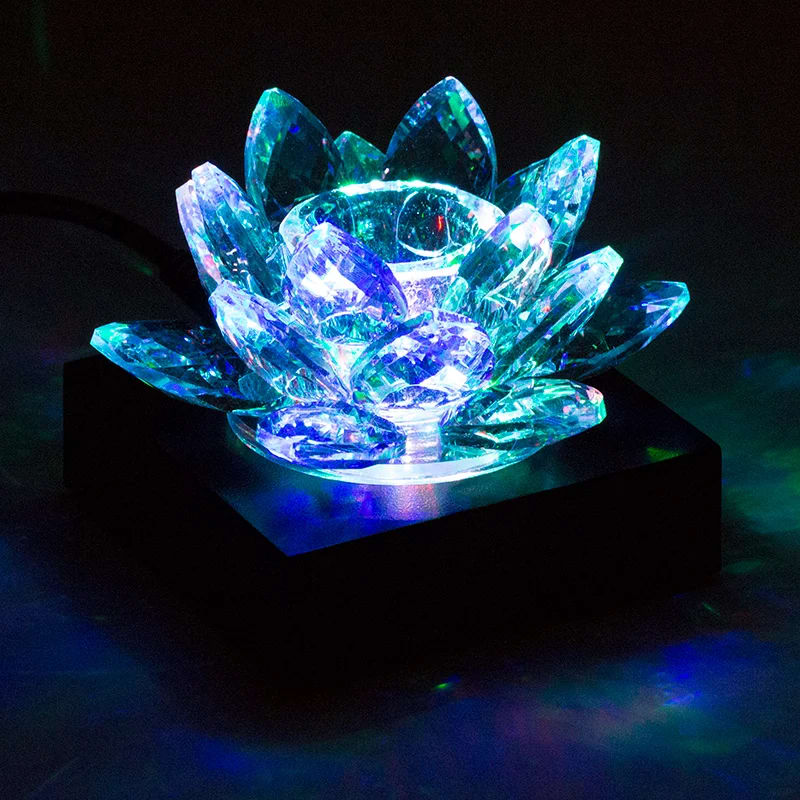 Lotus Candle Holder Crystal S - 4