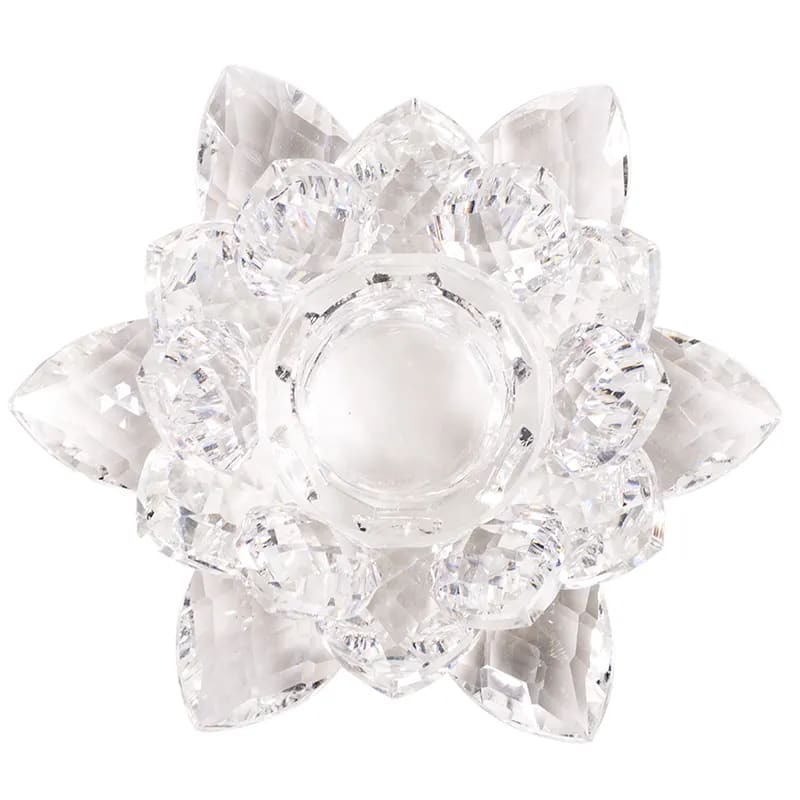 Lotus Candle Holder Crystal S - 3