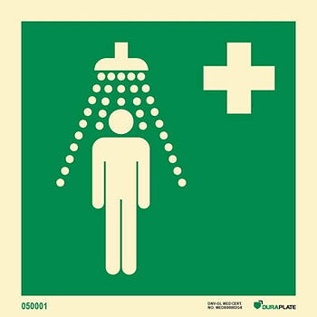 IMO sign "Emergency shower (symbol)" - IMPA 33.4145