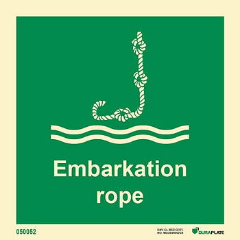 IMO sign "Embarkation rope" - IMPA 33.4944
