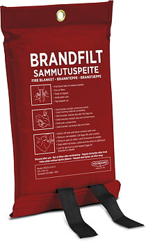 Brandfilt 120x120cm röd 