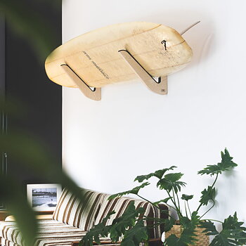 Ocean & Earth Longboard Timber Wall Display Rack Väggfäste för Surfbräda
