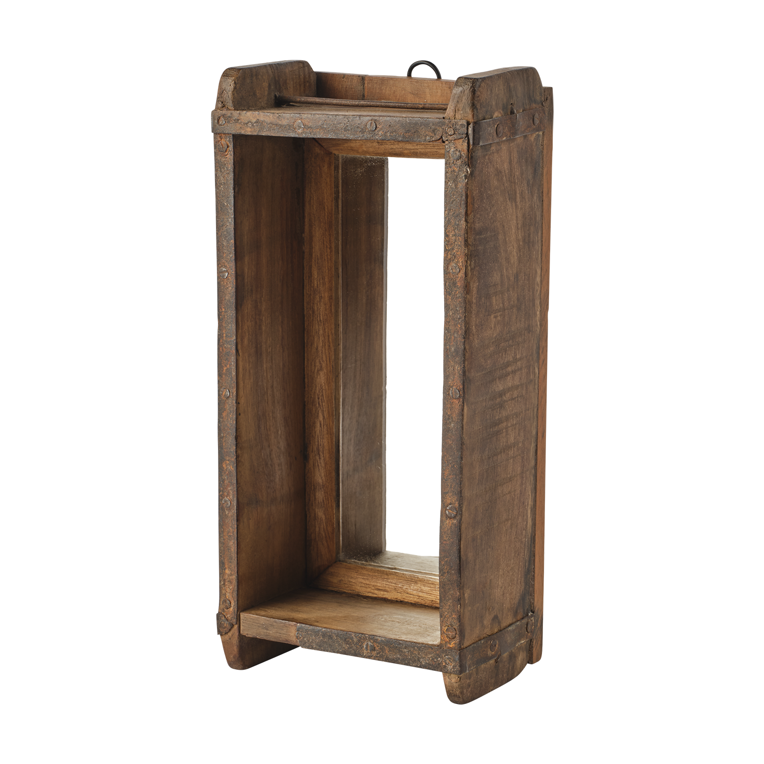 Wooden box with mirror Shelf Mirror box 30x13x10 cm - 3