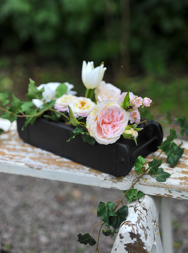 Handmade Wooden Box - Black - 32x15 cm - 2