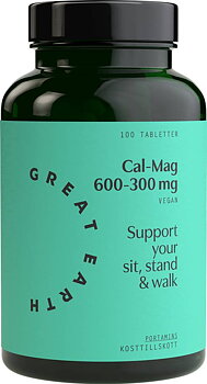 Great Earth Super Cal-Mag, 600/300 mg, 100 tabletter