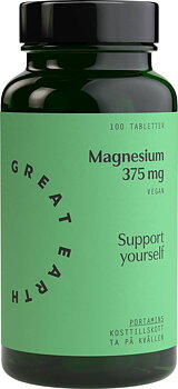 Great Earth Magnesium 375 mg, 100 tabletter