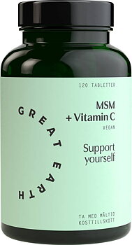 Great Earth MSM + Vitamin C - 120 tabletter