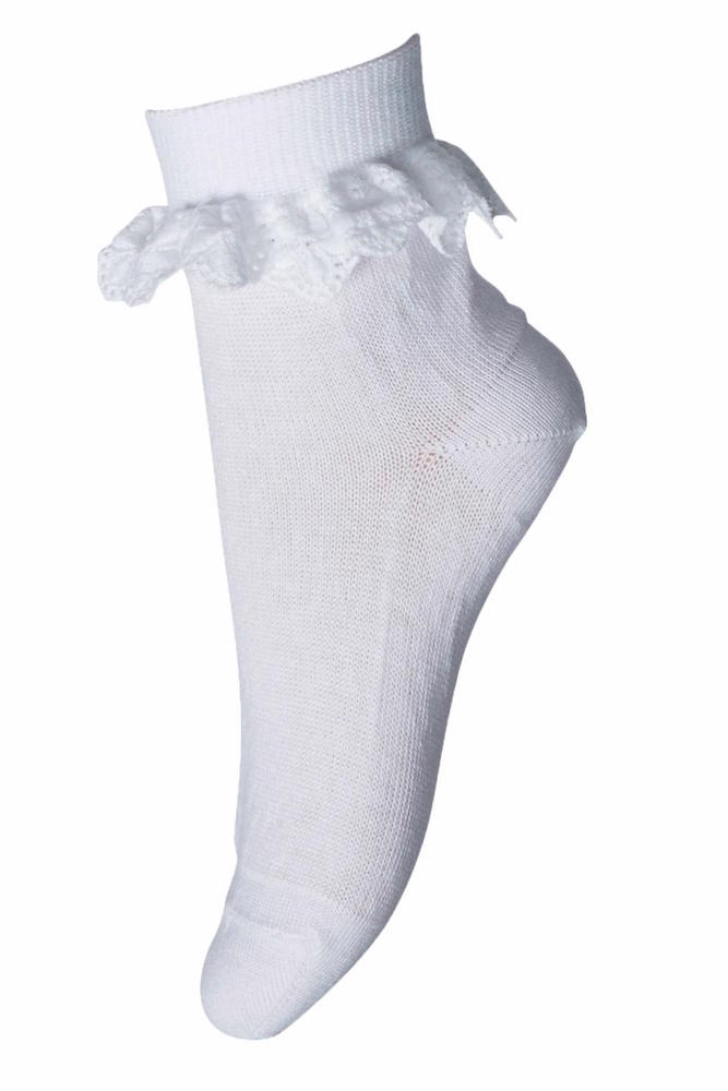 SPETSSTRUMPA VIT STL. 19 - 42