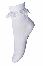 SPETSSTRUMPA VIT STL. 19 - 42