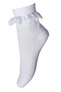 SPETSSTRUMPA VIT STL. 19 - 42