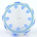 Ulrica Hydman Vallien (Ribbon 1998) White Bowl with Blue/Green Decor 11/8 cm