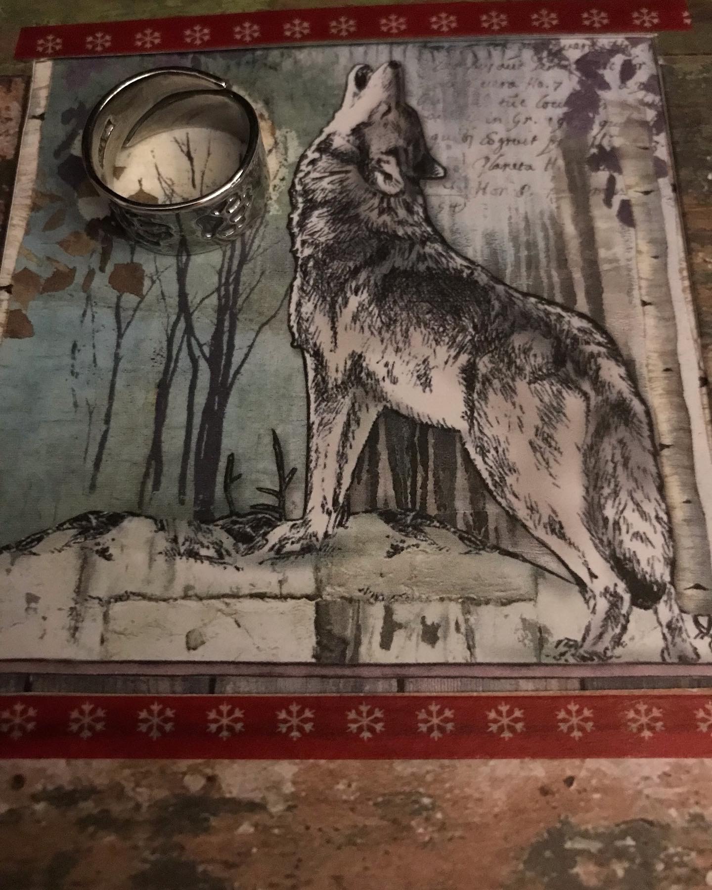 Ring Wolfsspuren oxidiert - 2