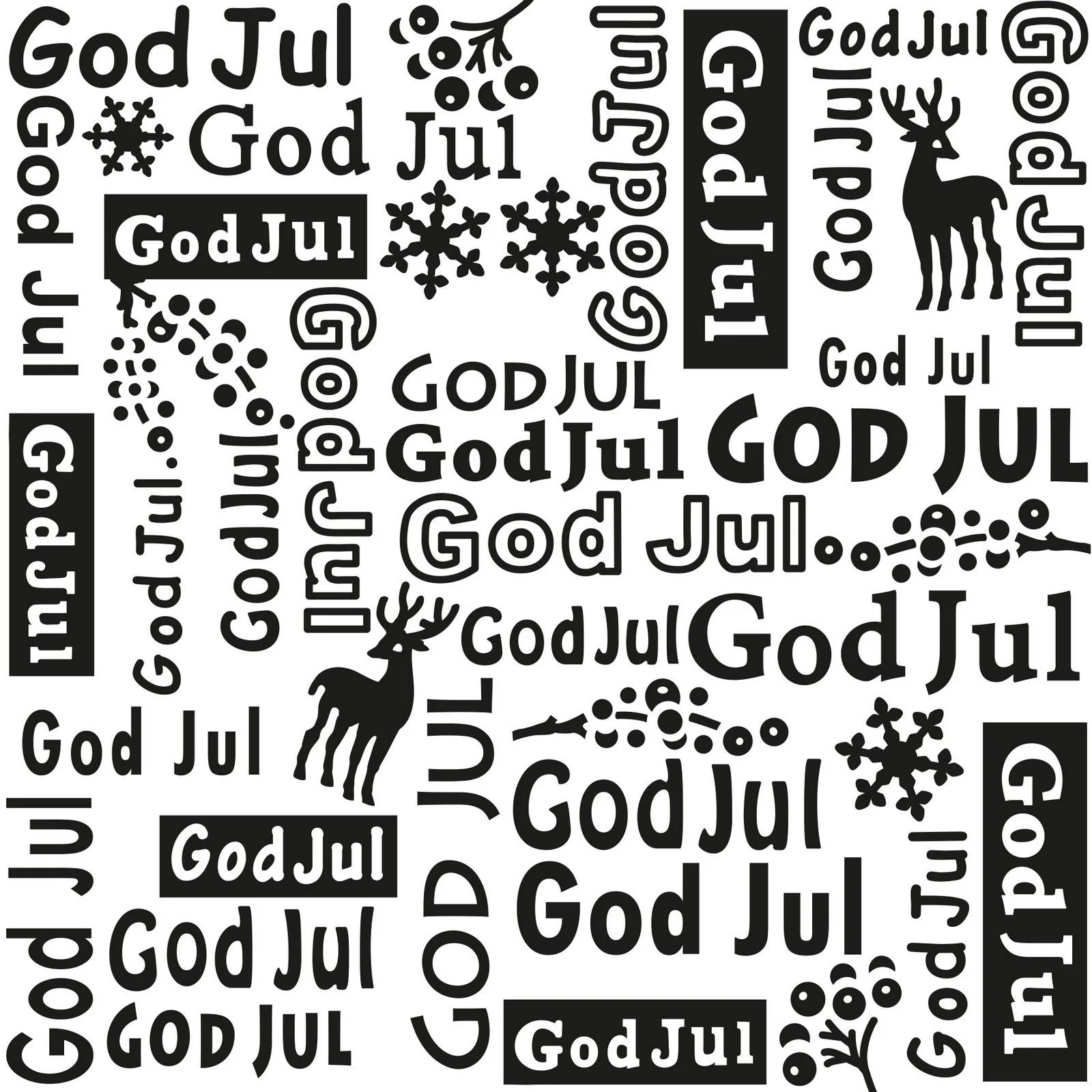 Nellie´s Choice 3D embossingfolder - God jul