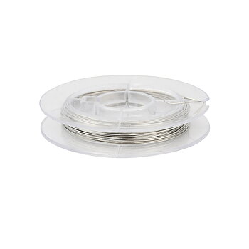 Koppartråd silverfärgad 0.4 mm 
