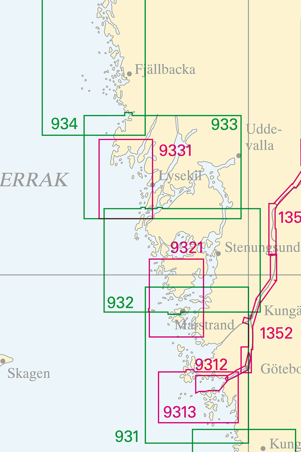 Skagerrak Chart 112x77 cm - 4