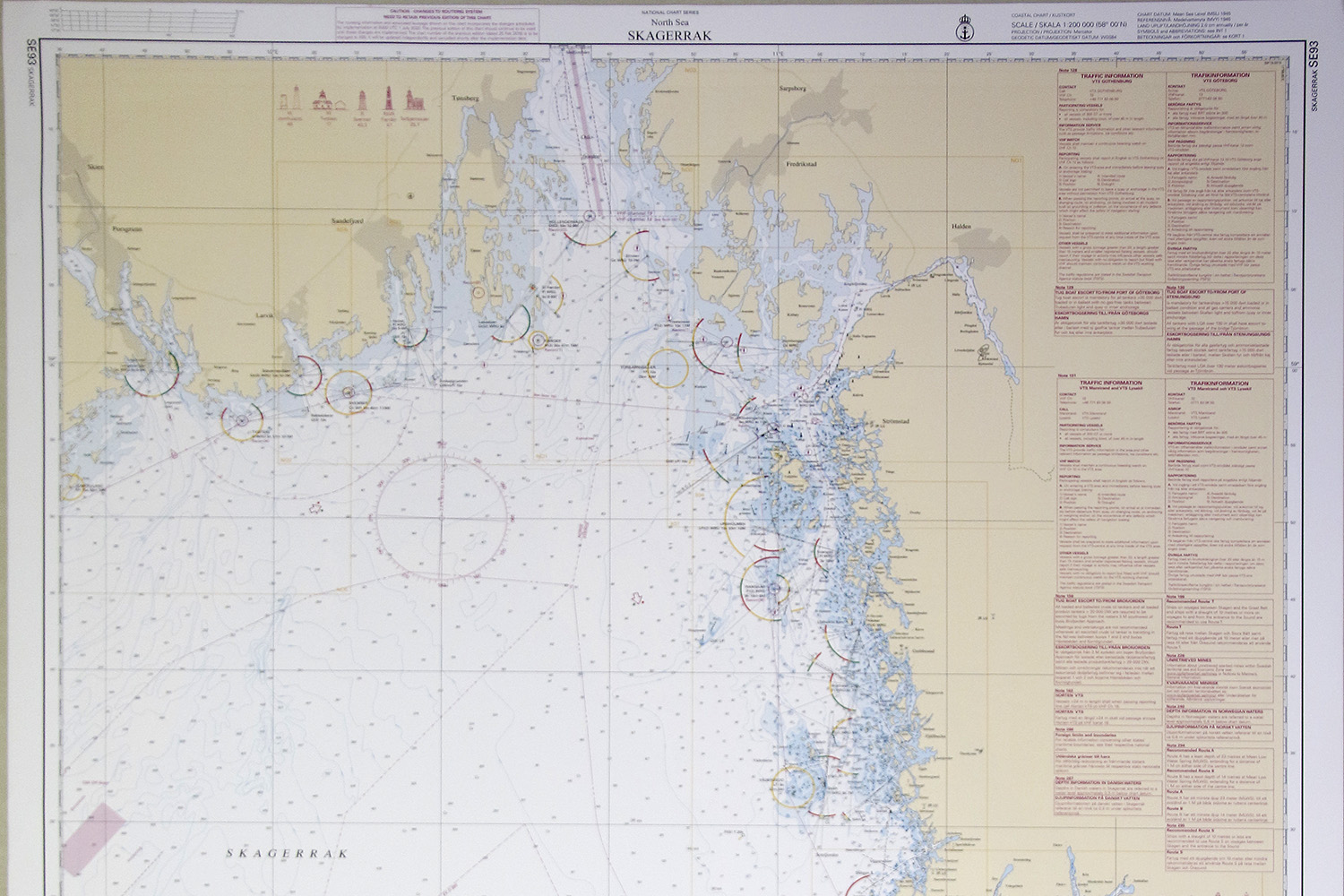 Skagerrak Chart 112x77 cm