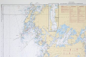 Gullholmen-Stenungsund-Marstrand Sjökort 77x112 cm