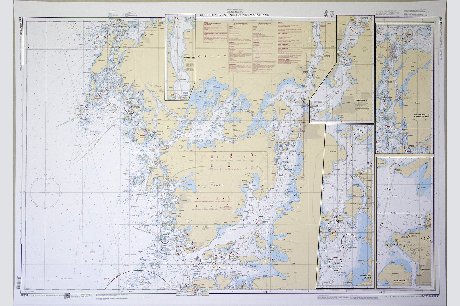 Gullholmen-Stenungsund-Marstrand Sjökort 77x112 cm