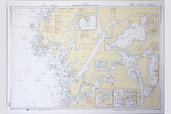 Hunnebostrand-Uddevalla-Gullholmen Sjökort 77x112 cm