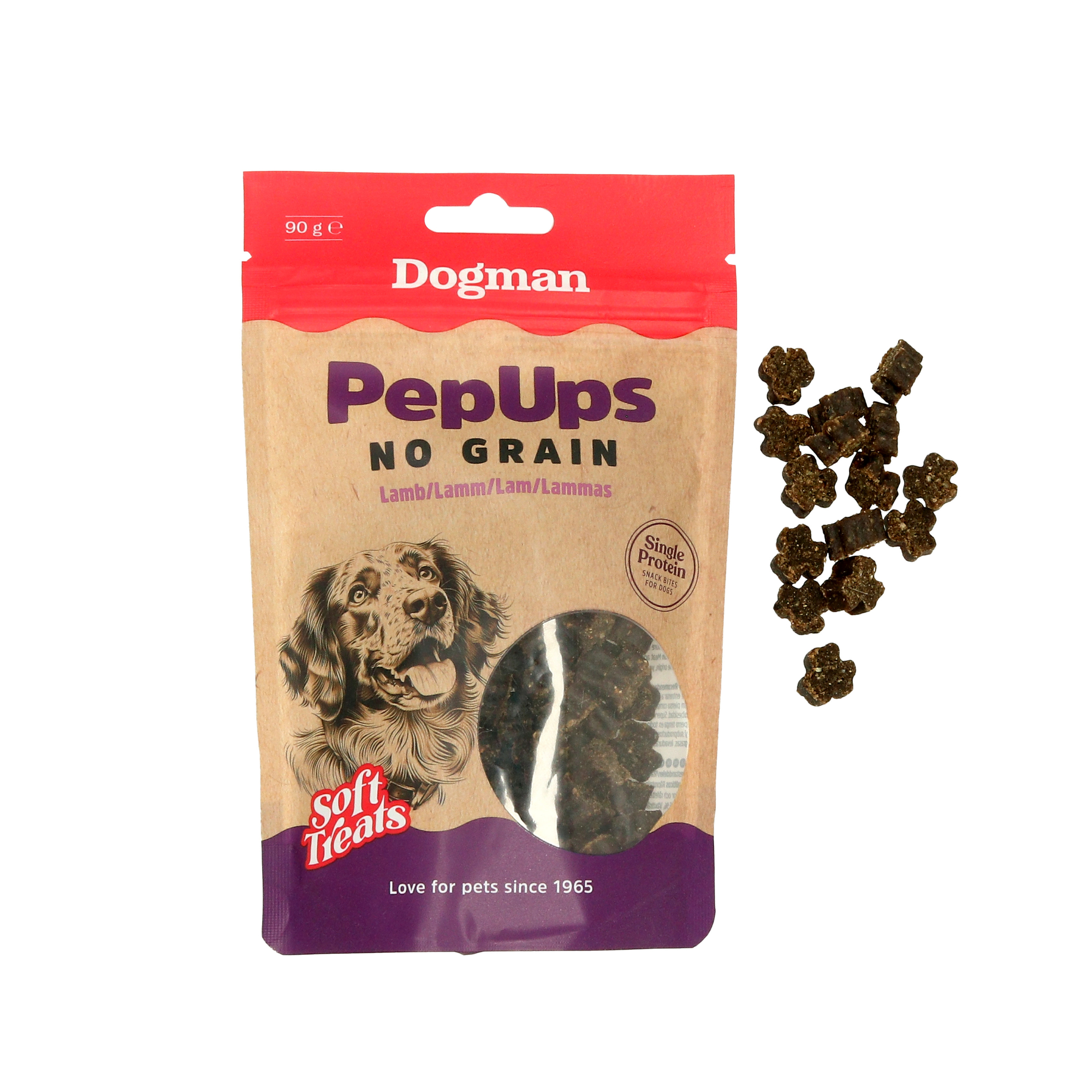 Dogman Pep Ups No Grain Lamm 90g