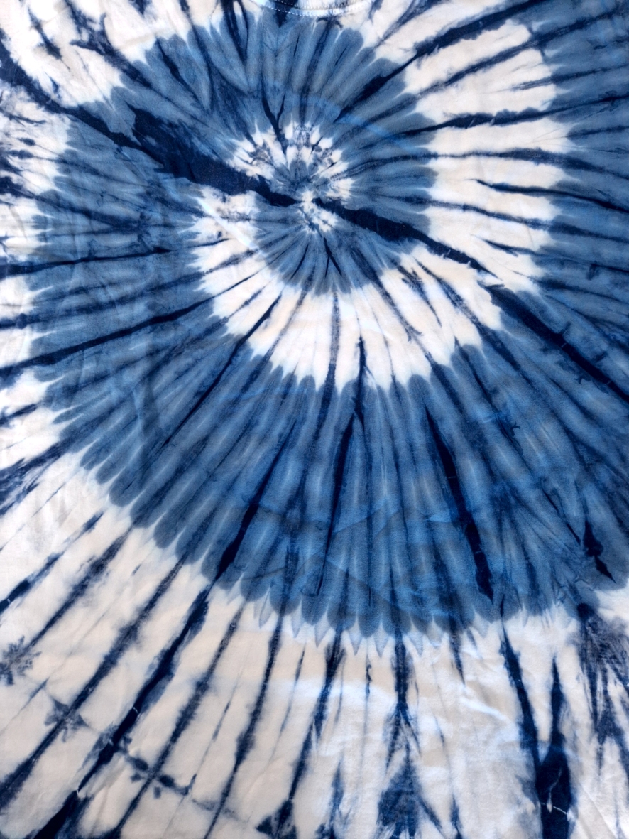 Batik/Tie dye T-shirt - Blå/Vit mix - 3