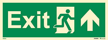 Riktningsanvisningsskylt "Exit upp (med pil)" - IMPA 33.4401