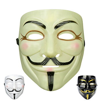 Guy Fawkes-masker flera färger