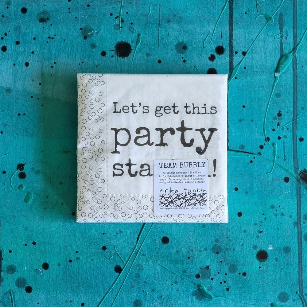 paper napkins PARTY/TEAM BUBBLY - 2
