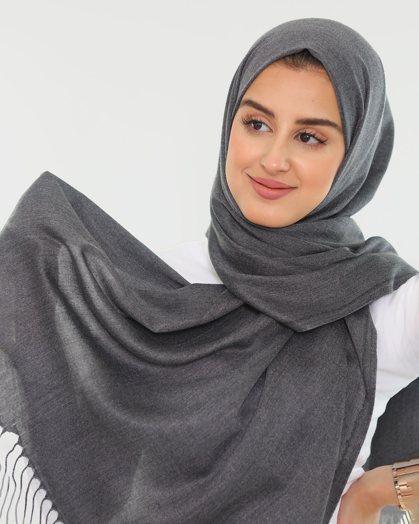 Hijab - Pashmina - Dark Gray