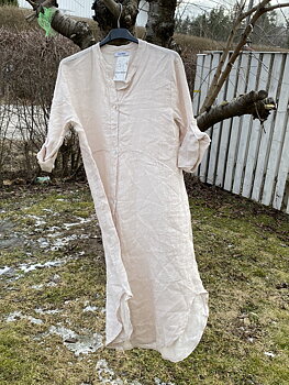 Linne Kimono murar/Klänning Beige Mix by Heart Cosy House 