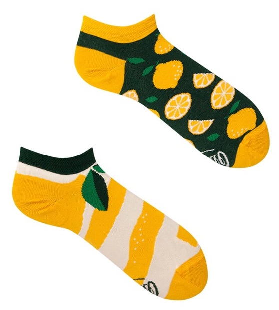  Many Mornings Lemons Low Socks