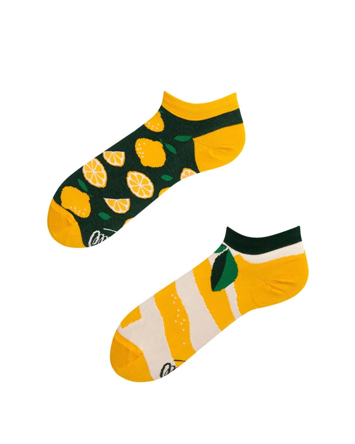 Many Mornings Lemons Low Socks
