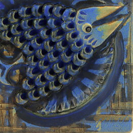Ulla Winblad (1960s) Charming Birds Wall Plaque 29 cm #279