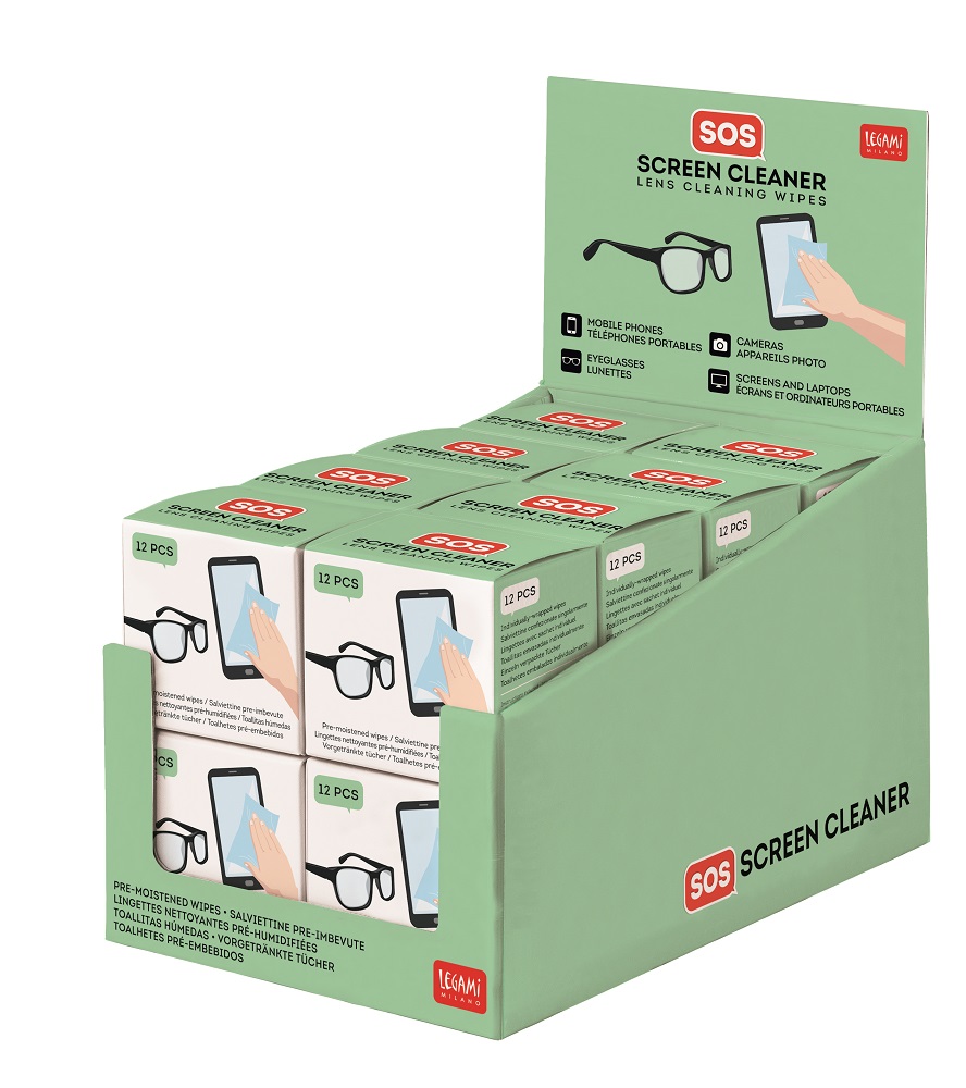 Pudseklud/vådserviet, SOS, Screen Cleaner - 2