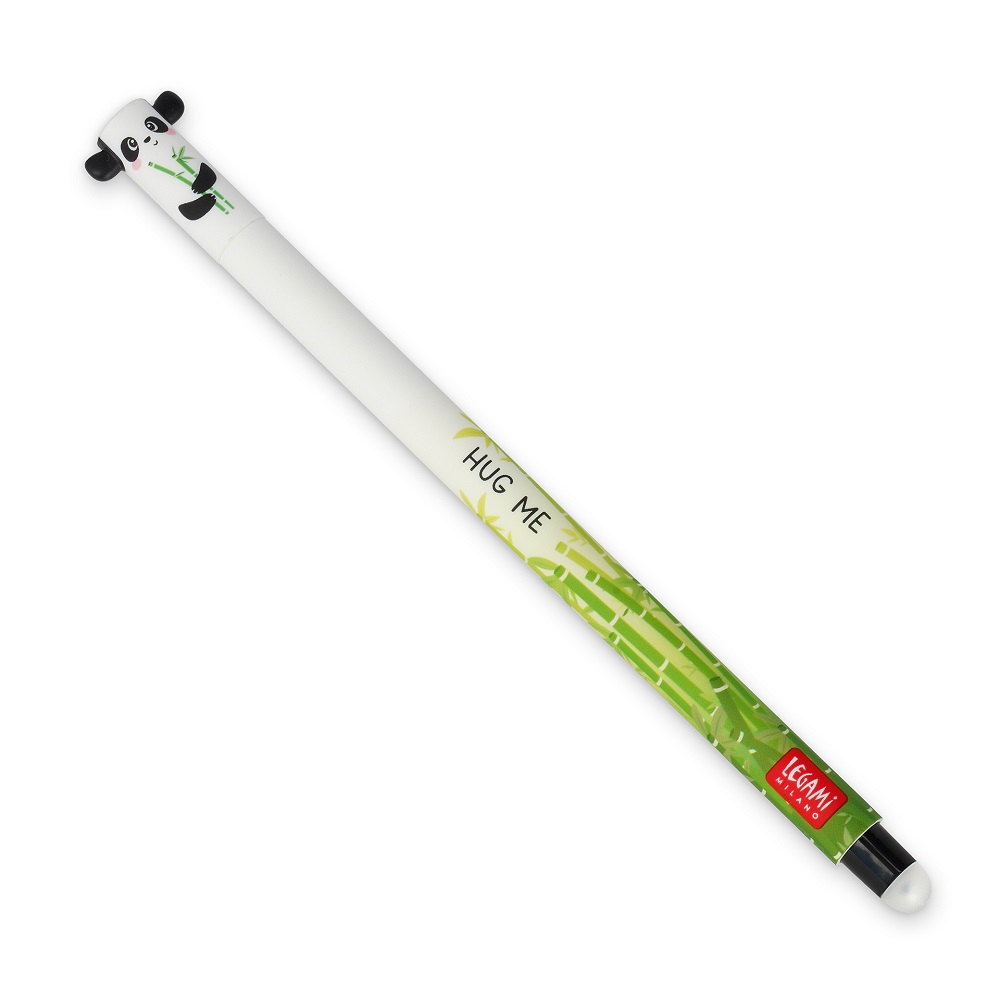 Erasable gel pen, Panda, svart, gelpenna med utsuddbart bläck