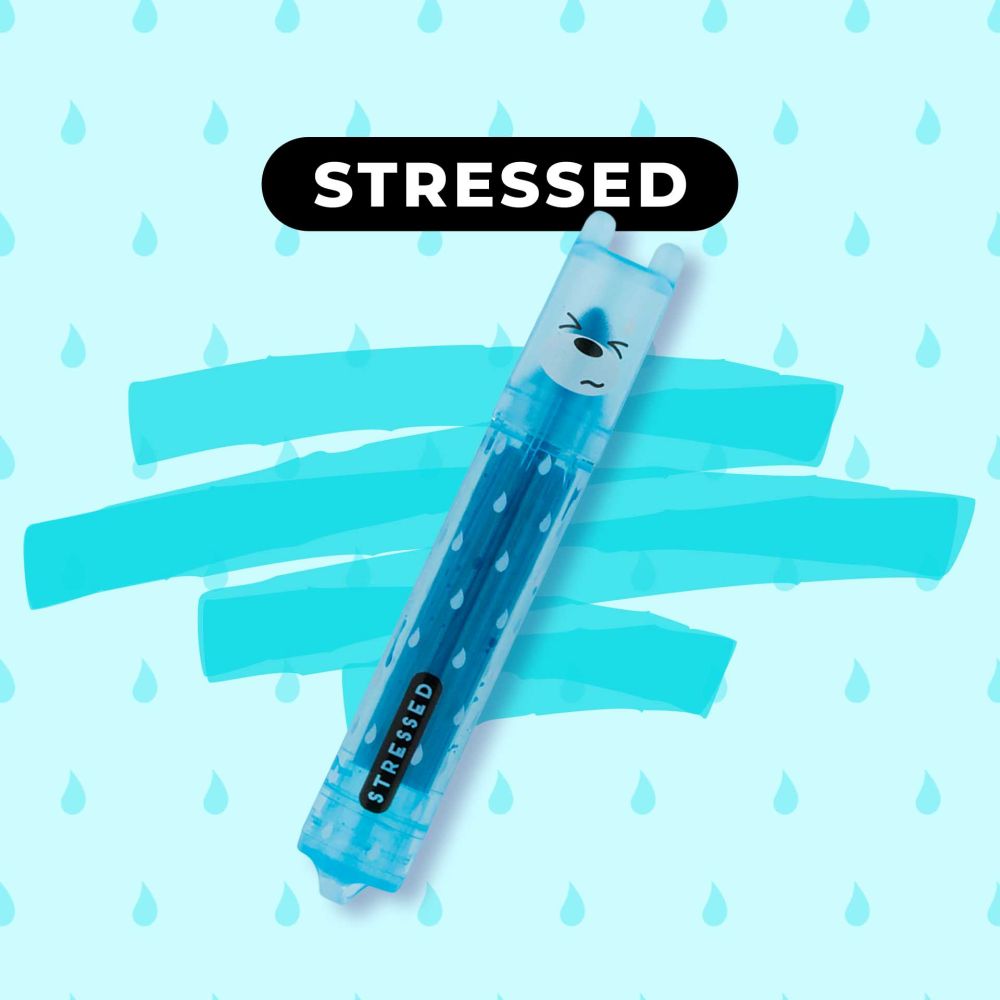 Teddy's mood, sæt med 6 mini-highlighters - 6