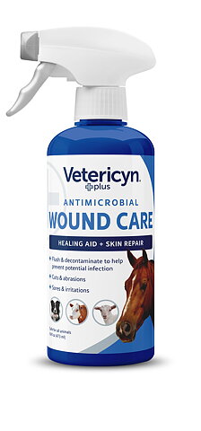 Vetericyn+ Equine Wound & Skin Sårspray 473 ml