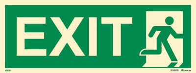 Riktningsanvisningsskylt "Exit höger" - IMPA 33.4411